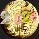 This Year of 2024 Multicolor Disco