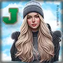 Winter Sticker - J