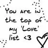 In top of my 'Love' list