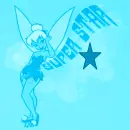 Tinkerbell blue bg