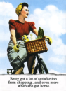 Betty got a lot of satisfaction from shopping.. and even more when she got home.