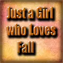 Just a girl who loves fall stamp