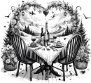 Romantic table setting