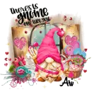 Ari - There is Gnome One Like You Love Valentine Hearts Cupid