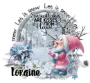 Loraine - Snowflakes Are Kisses From Heaven Winter Friendship Snow Girl
