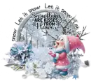 Snowflakes Are Kisses From Heaven Winter Friendship Snow Girl