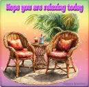 Hope you are relaxing today