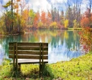 Beautiful Autumn Scene Background