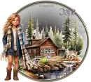 Girl and cabin - Jane 