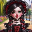 little gothic girl