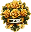 Yellow roses - thank you