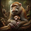 Monkey and baby