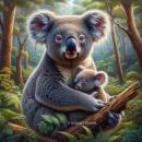 Koala and baby