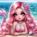 Pink mermaid