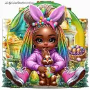 Easter Girl cute
