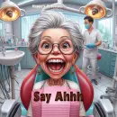 Grannie goes to the dentist