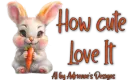 Bunny with carrot 