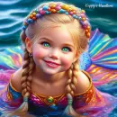 Cute little mermaid
