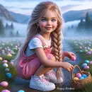 Gathering Easter eggs