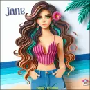Girl on beach 