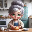Grannie's baking bread 