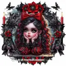 Goth fantasy girl sad