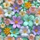 Spring flowers background