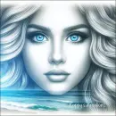 Girl and the ocean