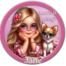Girl and her dog - Jane 