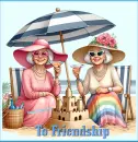 Old ladies drinking - To Friendship