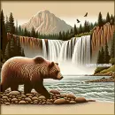 Bear on the beach