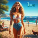 Woman on beach - Jane