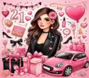Birthday Background - for a 21st Birthday