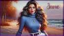 Beautiful woman in autumn - Jane