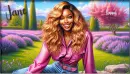 Beautiful black woman in Spring - Jane