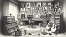 Pencil sketch recording studio