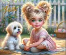 Girl and her dog - Jane