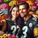 Steeler's Fans takintg a selfie