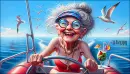 Grannie on the boat 1