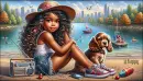 Little Girl on beach 