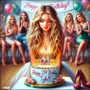 Birthday girl and her cake - Tyla