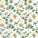 Daisies Seamless Background