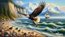 Eagle with dinner