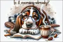 Basset hound - Is it morning already?
