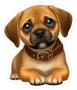 Puggle Sticker