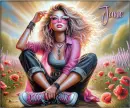 Blonde with pink glasses - Jane 