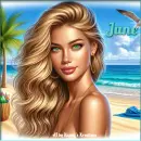 Blonde on the beach - Jane 