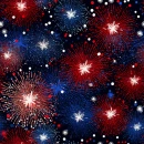 Seamless 4th of July Background