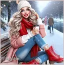 Woman Winter Scene #2