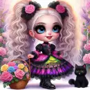 little gothic girl